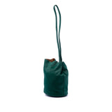 Small Pony Hair Drop Bucket Bag Green - Lab Luxury Resale