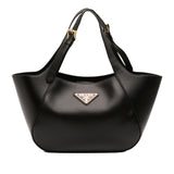 Medium Leather Tote Black - Lab Luxury Resale