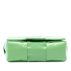 Candy Nappa Intrecciato Cassette Crossbody Green - Lab Luxury Resale