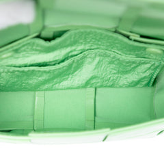 Candy Nappa Intrecciato Cassette Crossbody Green - Lab Luxury Resale