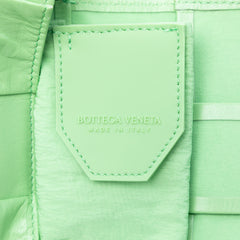 Candy Nappa Intrecciato Cassette Crossbody Green - Lab Luxury Resale