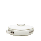 Spazzolato Round Coin Pouch Bag Charm White - Lab Luxury Resale
