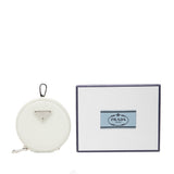 Spazzolato Round Coin Pouch Bag Charm White - Lab Luxury Resale