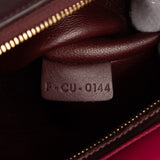 Medium Tricolor Leather Trapeze Satchel Red - Lab Luxury Resale