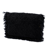 Paris Cosmopolite Tweed Fringe Clutch Black - Lab Luxury Resale