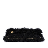 Paris Cosmopolite Tweed Fringe Clutch Black - Lab Luxury Resale