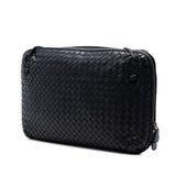 Large Nappa Intrecciato Nodini Crossbody Black - Lab Luxury Resale