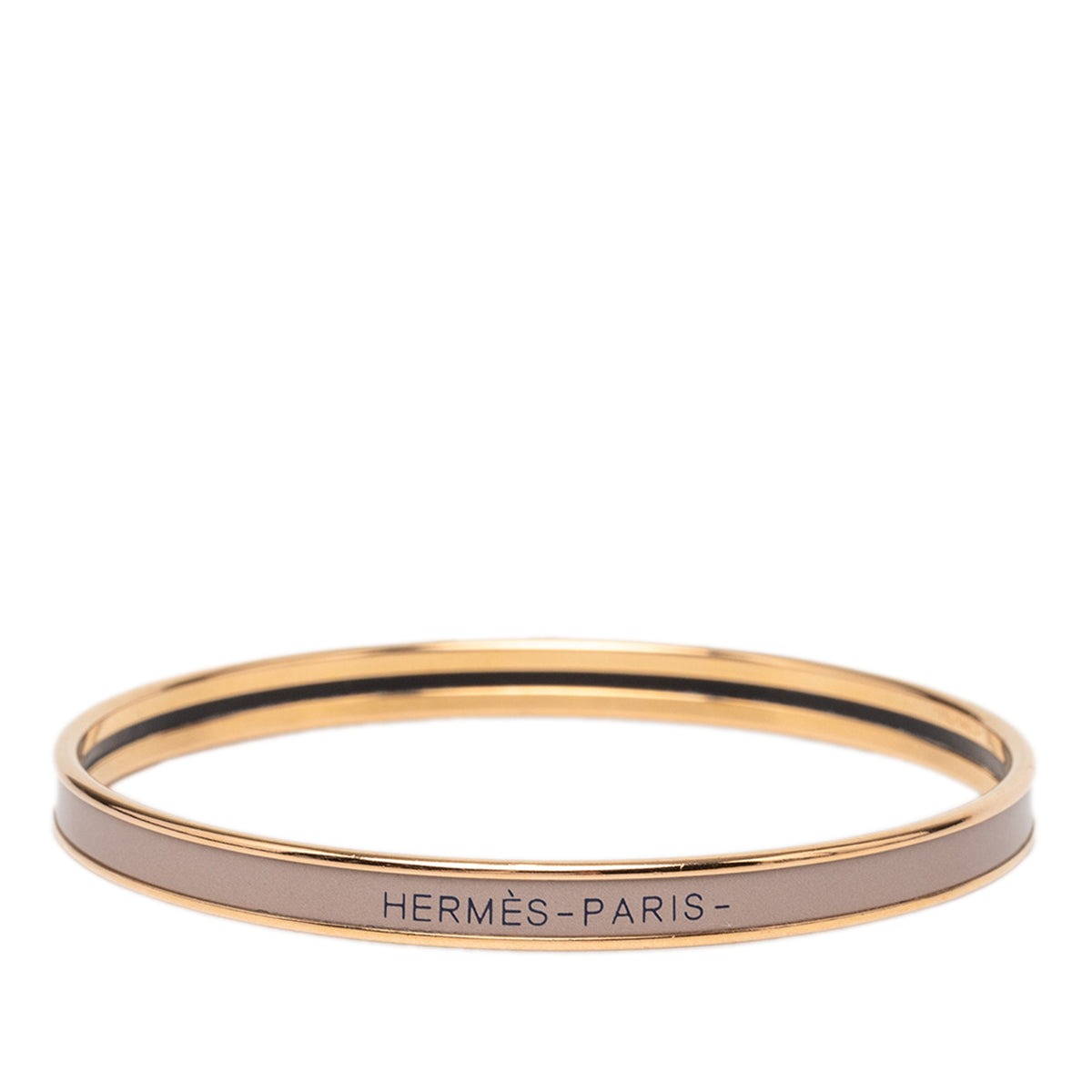 Extra Narrow Enamel Uni Bangle 62 Brown - Lab Luxury Resale