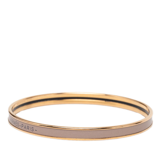 Extra Narrow Enamel Uni Bangle 62 Brown - Lab Luxury Resale