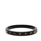 Resin CC Screw Bangle Black - Lab Luxury Resale