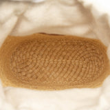 Paulas Ibiza Raffia Anagram Square Pocket Bucket Bag Beige - Lab Luxury Resale