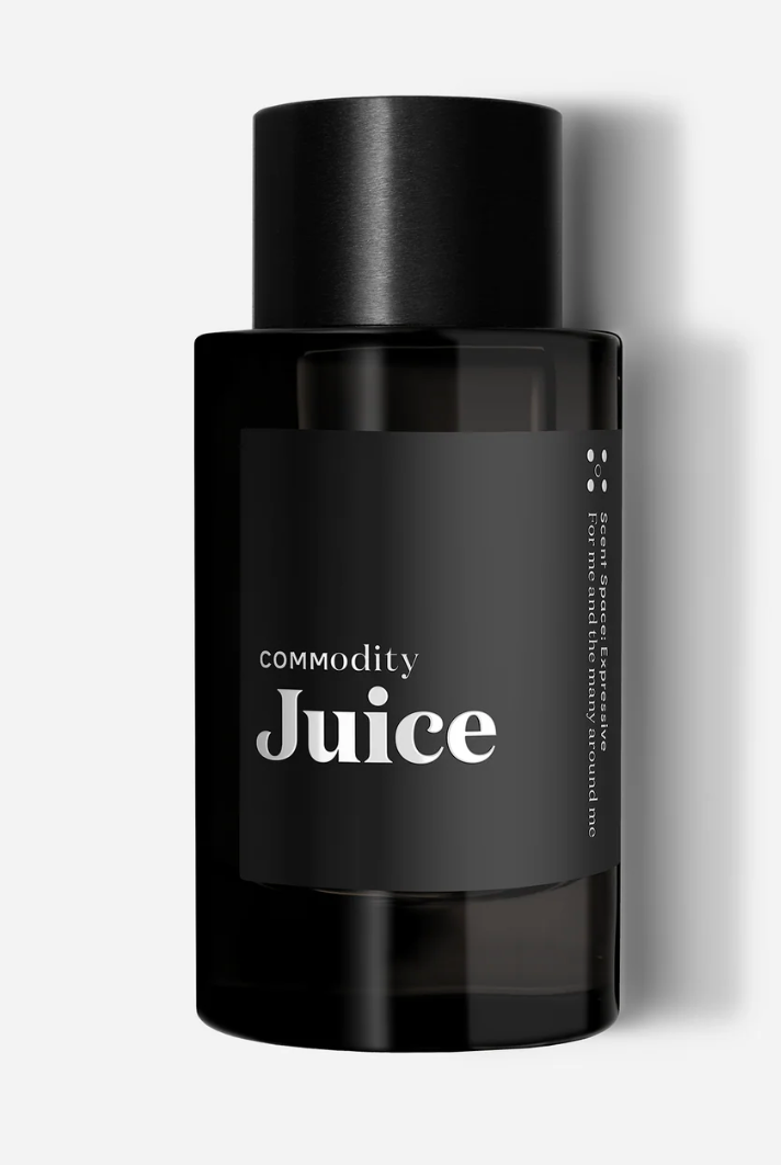 Commodity Juice 100ml NWOB beauty product in sleek bottle, showcasing modern packaging and minimalist design.