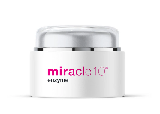 Miracle 10 Enzyme Scrub 50ml beauty product in packaging, designed for gentle exfoliation and skin renewal.