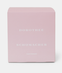 Dorothee Schumacher Togetherness candle in 230g glass jar, home decor with elegant design and branding visible in the image.
