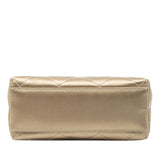 CC Quilted Satin Handbag Gold - Lab Luxury Resale