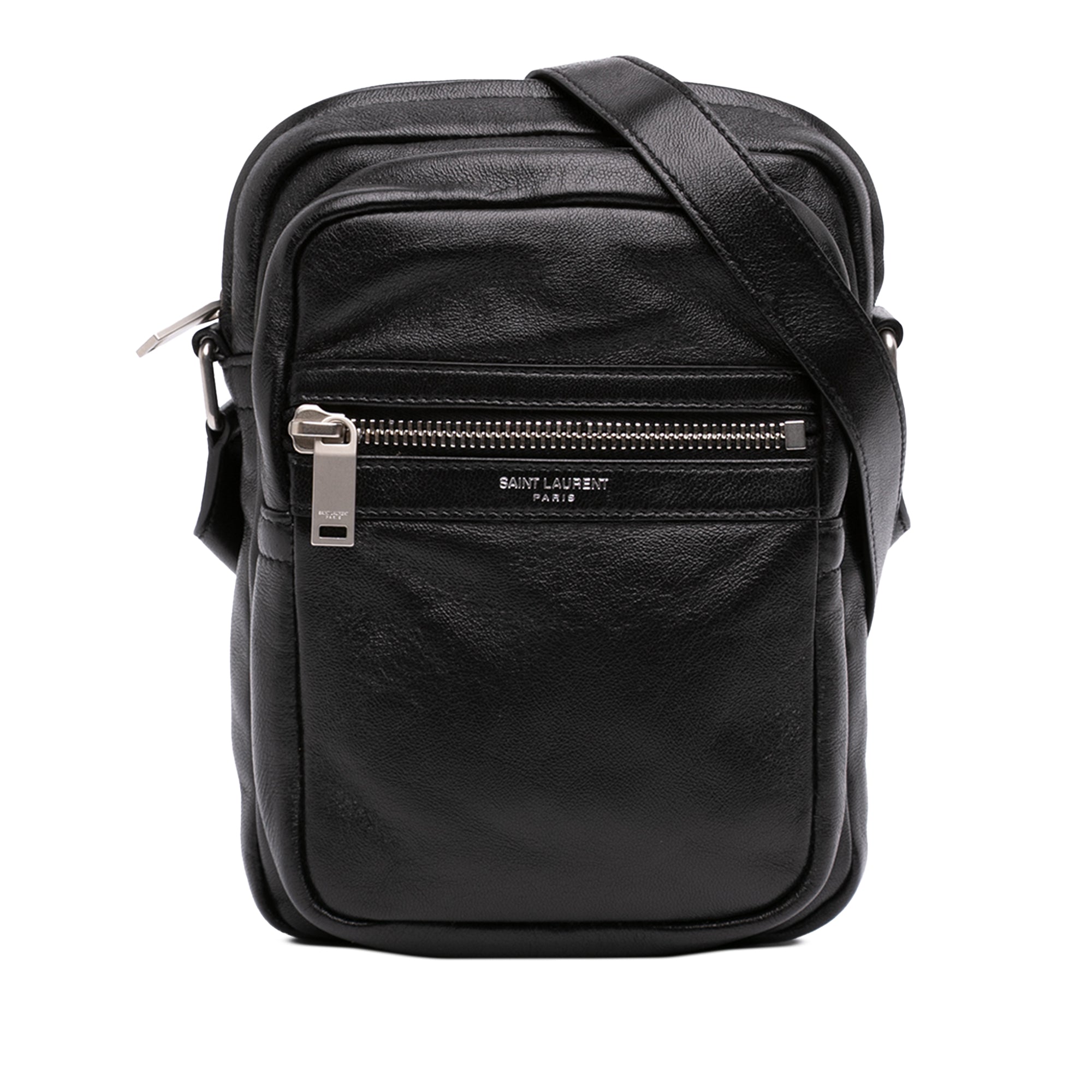 Leather Sid Messenger Bag Black - Lab Luxury Resale