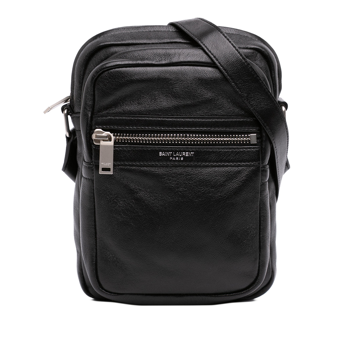 Leather Sid Messenger Bag Black - Lab Luxury Resale