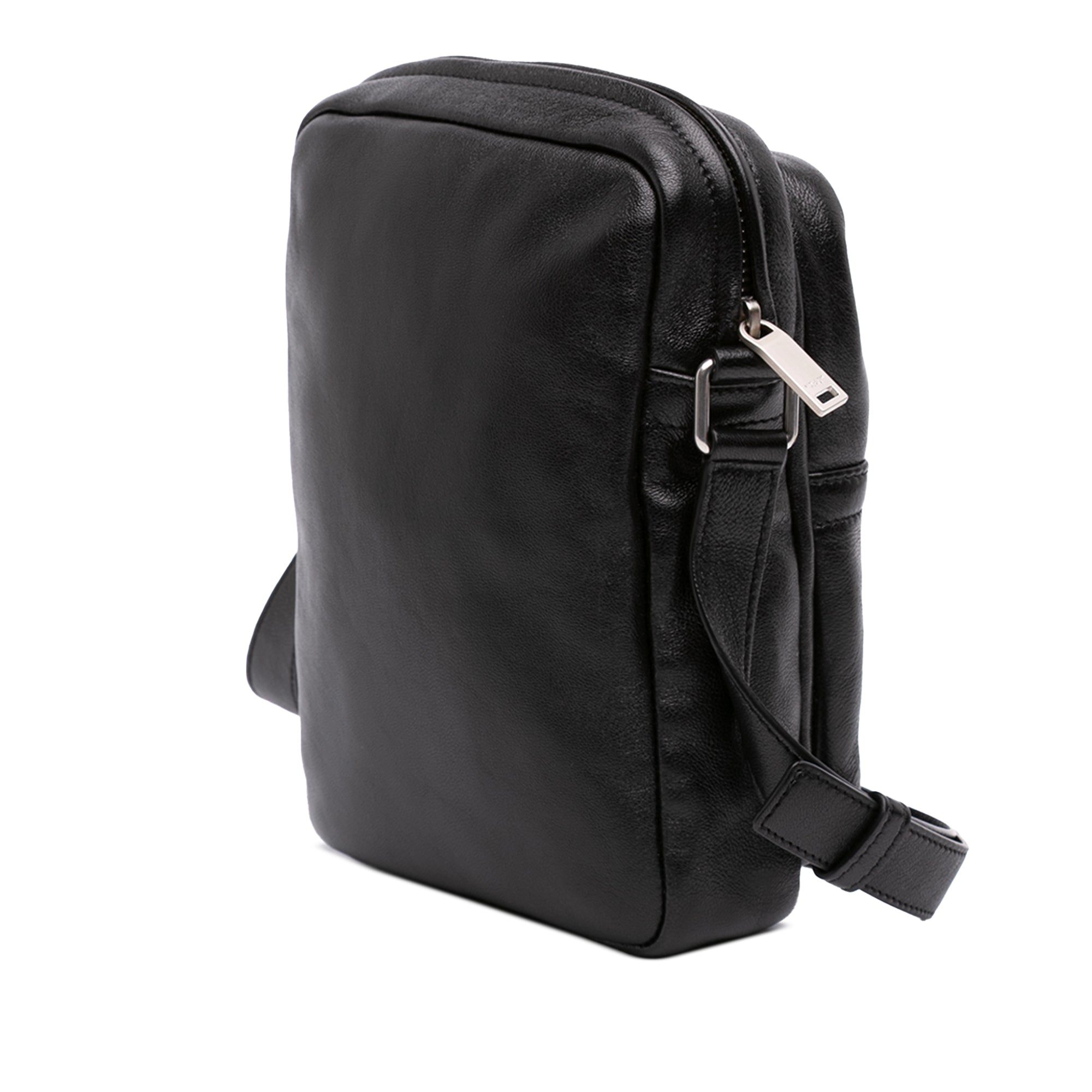 Leather Sid Messenger Bag Black - Lab Luxury Resale