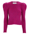 Derek Lam 10 Crosby Locken Puff-Sleeve Knit Sweater Size Large NWT