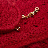 Crochet Clutch Red - Lab Luxury Resale