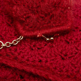 Crochet Clutch Red - Lab Luxury Resale