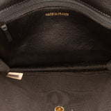CC Satin Diamond Stitch Clutch Black - Lab Luxury Resale