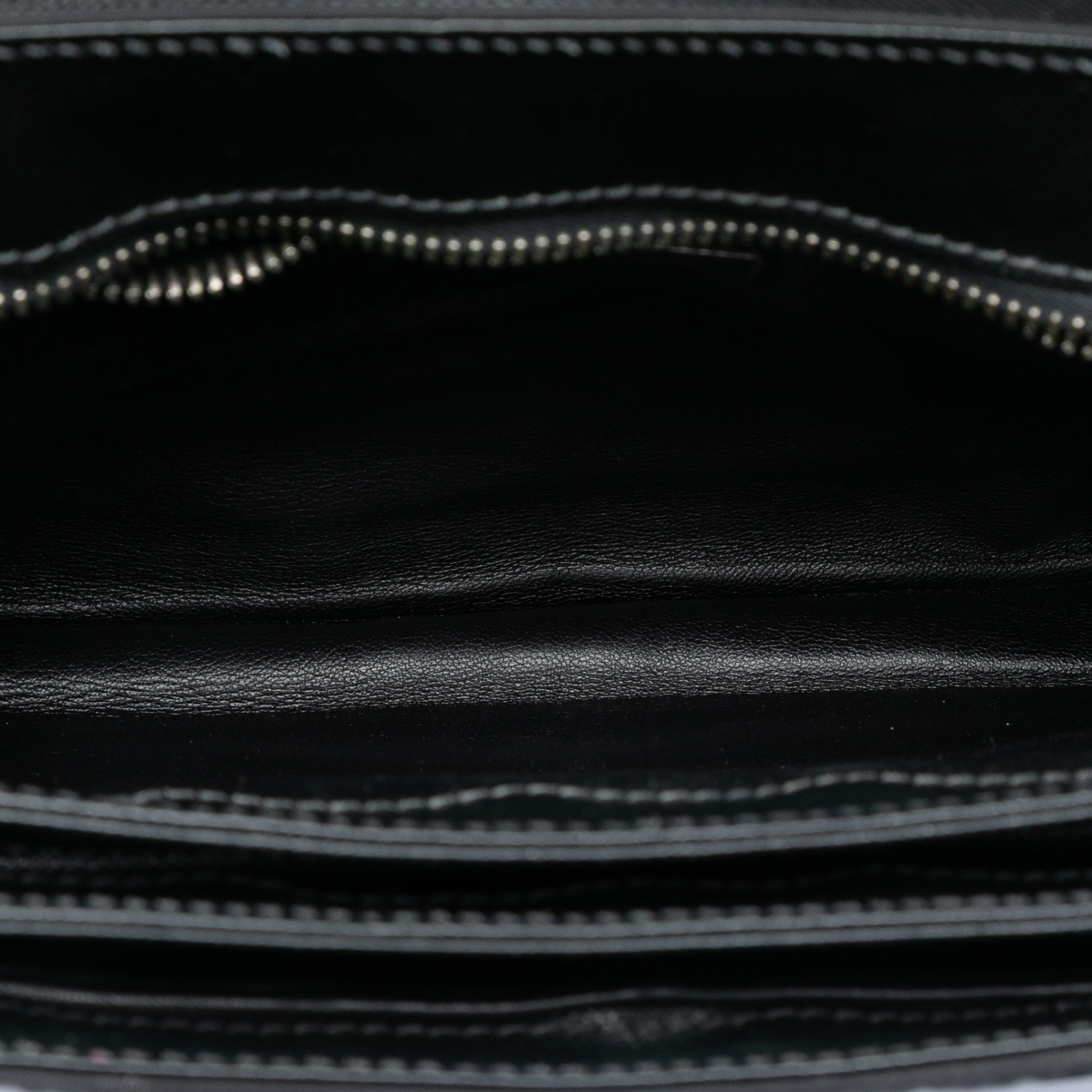Saffiano Lux and Tessuto Chain Crossbody Black - Lab Luxury Resale