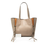 Large Leather Milo Shopping Tote Brown - Lab Luxury Resale
