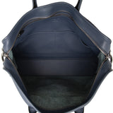 Leather Amazona Business Bag Blue - Lab Luxury Resale