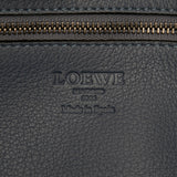 Leather Amazona Business Bag Blue - Lab Luxury Resale