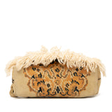 Suede Tapestry Flamenco Knot Crossbody Brown - Lab Luxury Resale