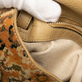 Suede Tapestry Flamenco Knot Crossbody Brown - Lab Luxury Resale