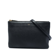 Small Lambskin Trio Crossbody Black - Lab Luxury Resale