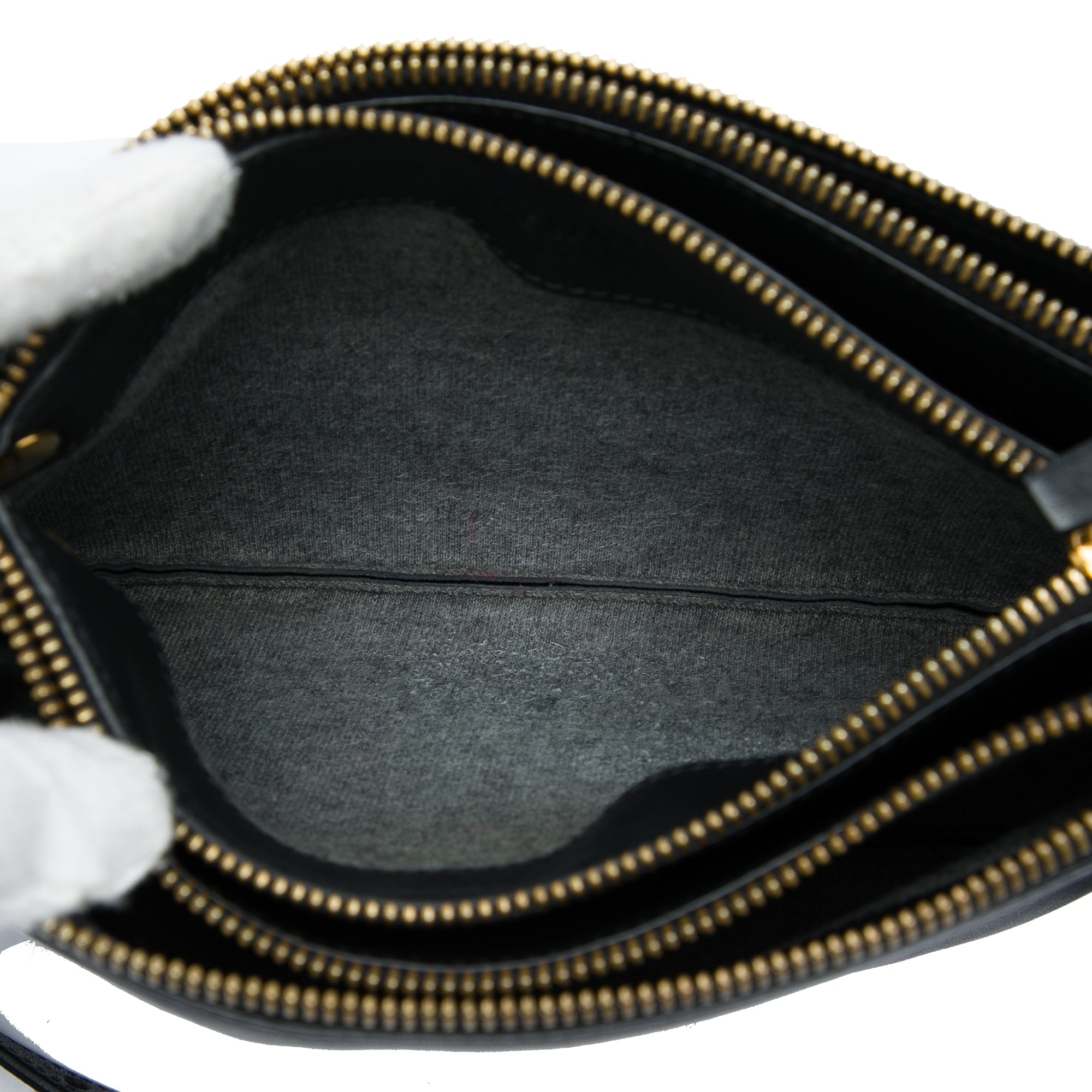 Small Lambskin Trio Crossbody Black - Lab Luxury Resale