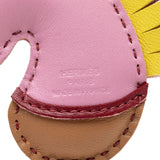 Milo Lambskin Geegee Camail Bag Charm Pink - Lab Luxury Resale