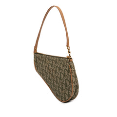 Mini Diorissimo Canvas Saddle Pochette Green - Lab Luxury Resale