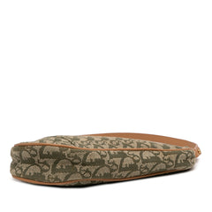Mini Diorissimo Canvas Saddle Pochette Green - Lab Luxury Resale
