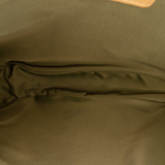 Mini Diorissimo Canvas Saddle Pochette Green - Lab Luxury Resale
