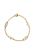 Faux Pearl Chain Bracelet Gold - Lab Luxury Resale