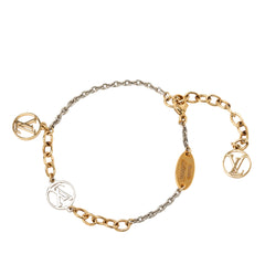 Gold Plated and Brass Logomania Bracelet Gold - Lab Luxury Resale