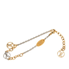 Gold Plated and Brass Logomania Bracelet Gold - Lab Luxury Resale