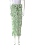 Ganni Floral Midi Skirt Size 38/6/M