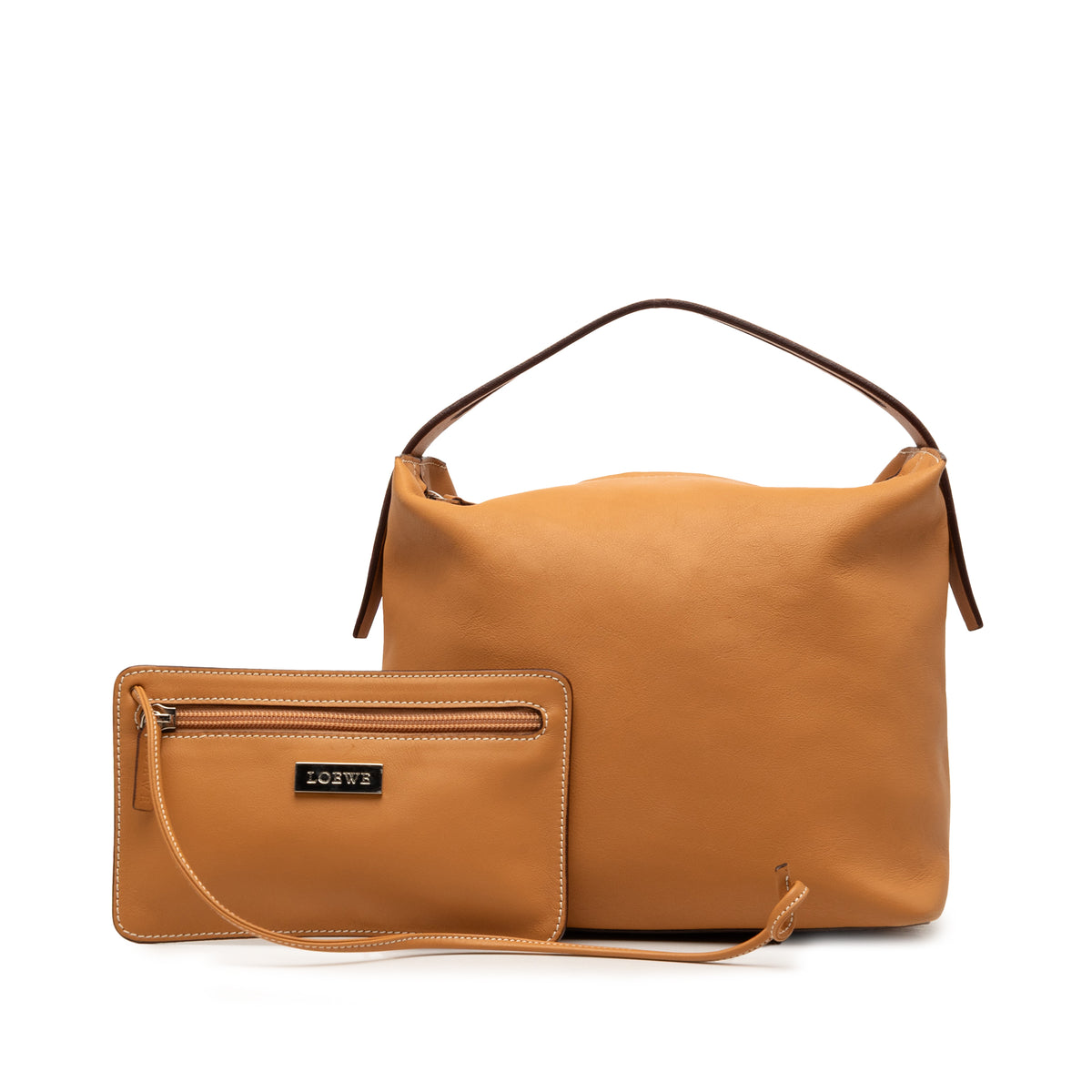 Calfskin Handbag Brown - Lab Luxury Resale