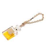 Resin No 5 Perfume Bottle Bag Charm Gold - Lab Luxury Resale