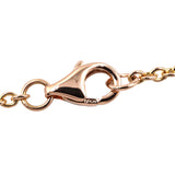 18K Rose Gold Love Interlocking Necklace Pink - Lab Luxury Resale