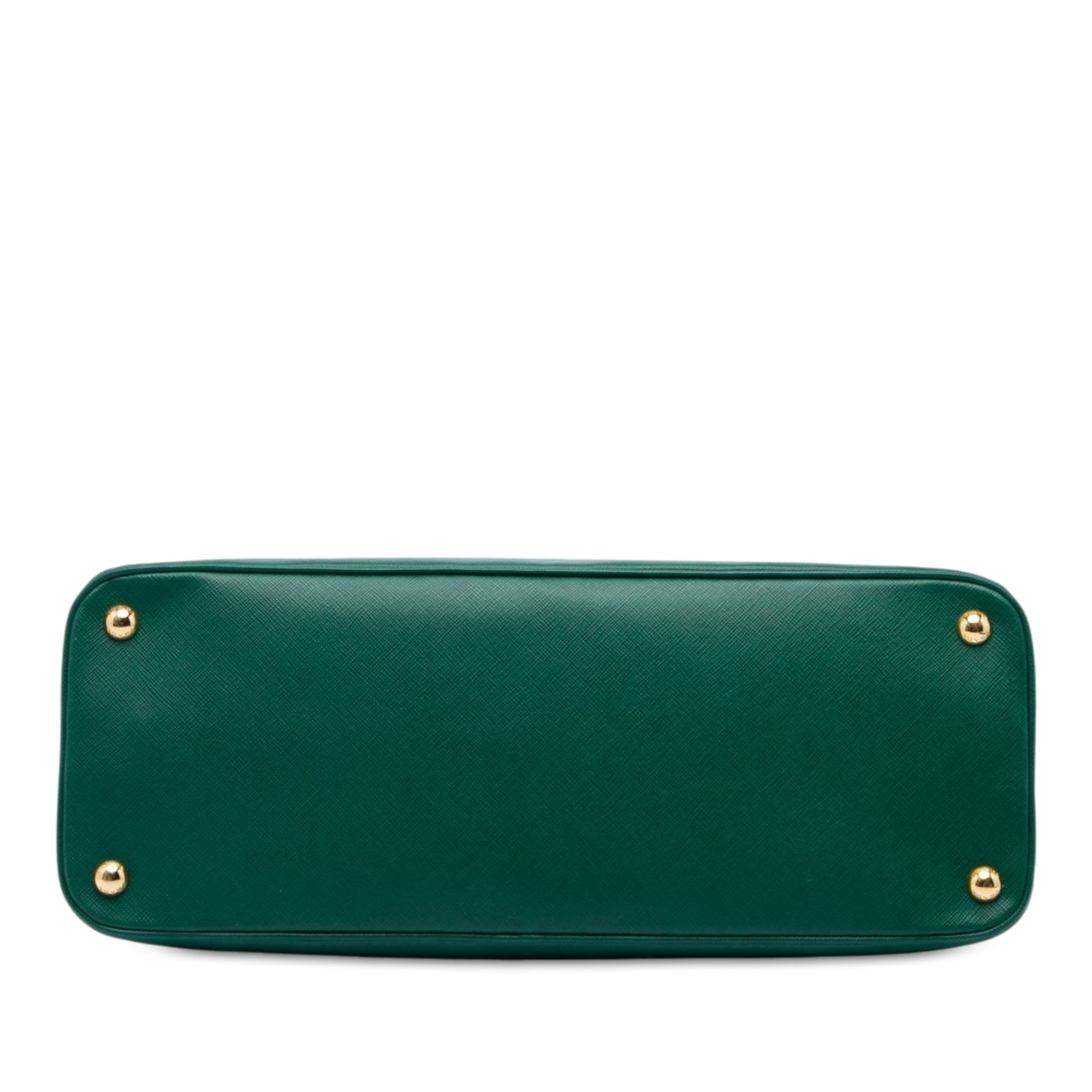 Large Saffiano Lux Promenade Satchel Green - Lab Luxury Resale