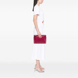 LOEWE Embossed Calfskin Anagram Repeat T Pouch