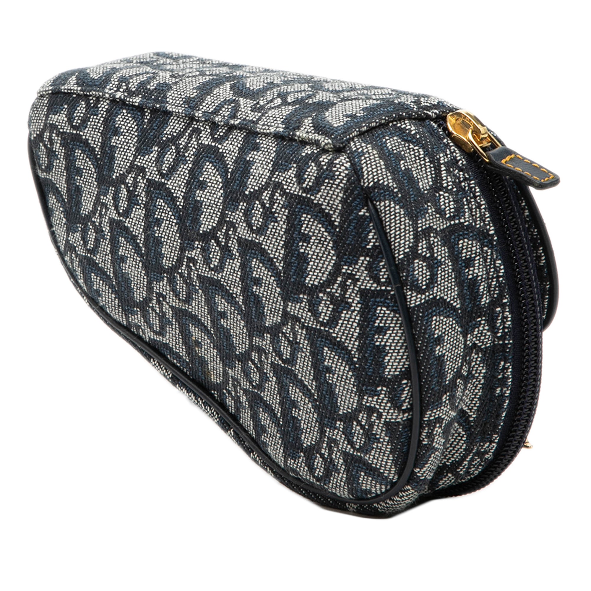 Diorissimo Canvas Saddle Pouch Blue - Lab Luxury Resale