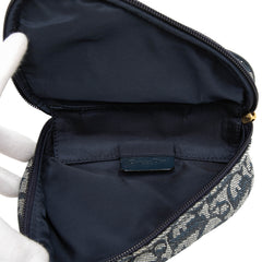 Diorissimo Canvas Saddle Pouch Blue - Lab Luxury Resale