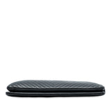 CC Chevron Caviar Zip Clutch Black - Lab Luxury Resale